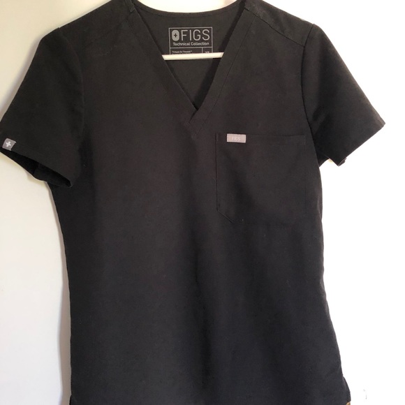 Figs Black Catarina 1 Pocket Scrub - Picture 5 of 5